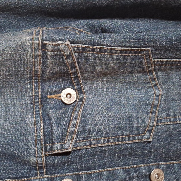 STREET ONE Small size 6 Ladies denim jacket w faux fur collar and cuffs - Picture 5 of 6